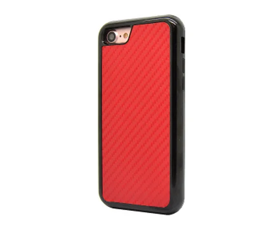 Протиударний чохол "Carbon Fiber" червоний для iPhone 7/8