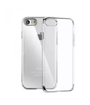 Силиконовый "Royal style" серебряный чехол для iPhone 7/8