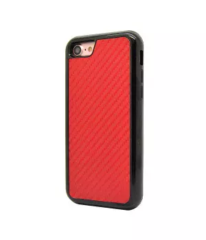 Противоударный чехол "Carbon Fiber" красный для iPhone 7/8