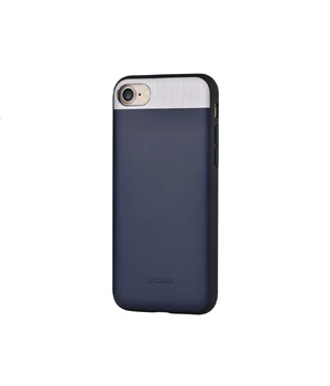 Чехол из натуральной кожи "Comma" Vivid Leather синий для iPhone 7/8