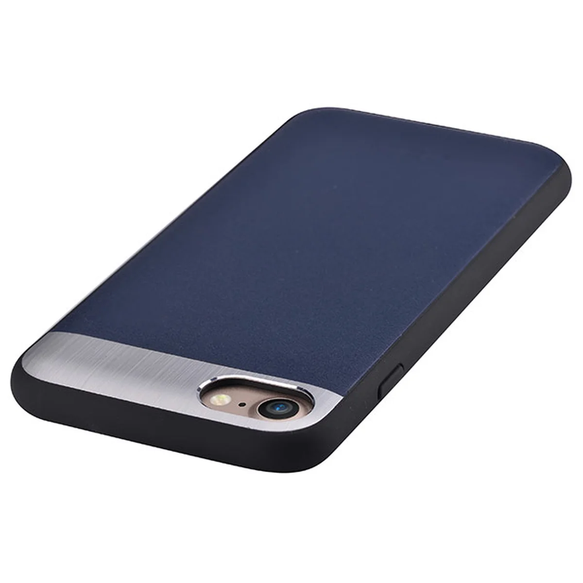 Чехол из натуральной кожи "Comma" Vivid Leather синий для iPhone 7/8