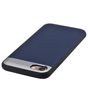 Чехол из натуральной кожи "Comma" Vivid Leather синий для iPhone 7/8