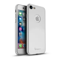 Противоударный серебряный чехол "iPaky" 360 для iPhone 7/8