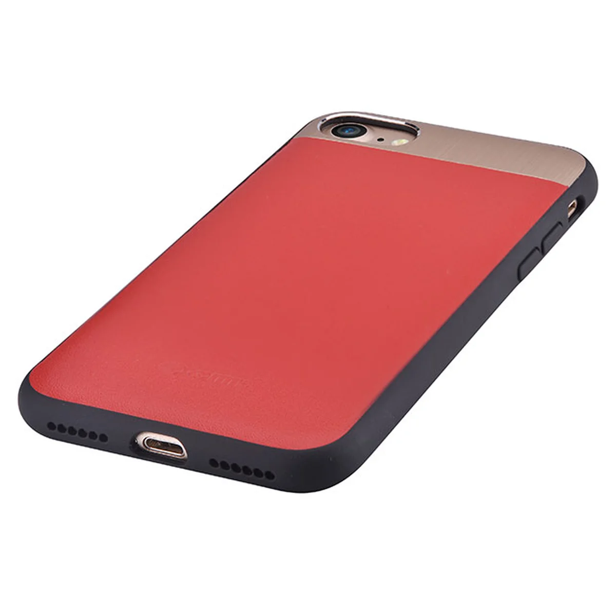 Чехол из натуральной кожи "Comma" Vivid Leather красный для iPhone 7/8