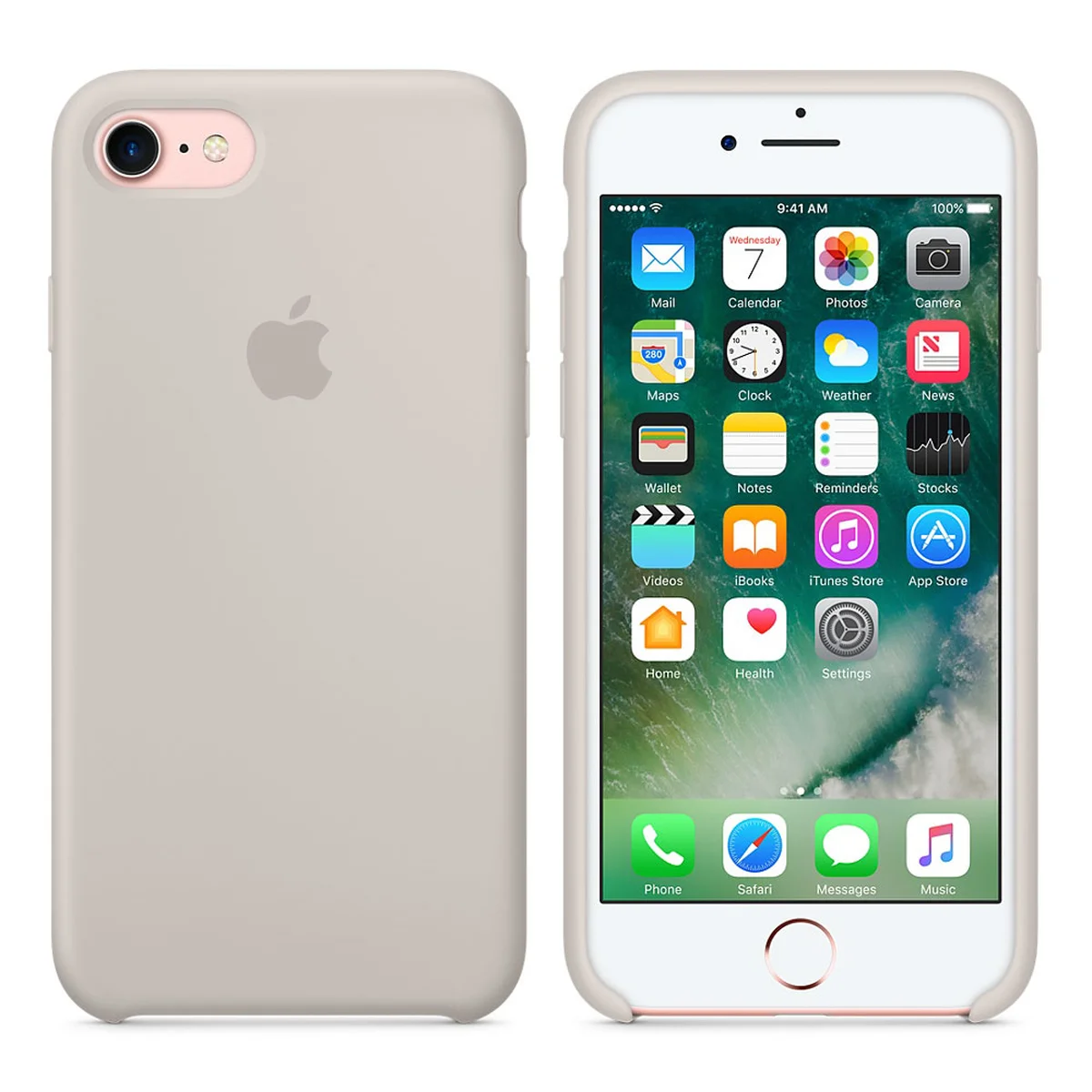 Чехол "Apple" Silicone Case для iPhone 7/8 Stone (HC)