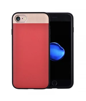 Чохол з натуральної шкіри "Comma" Vivid Leather червоний для iPhone 7/8