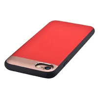 Чехол из натуральной кожи "Comma" Vivid Leather красный для iPhone 7/8