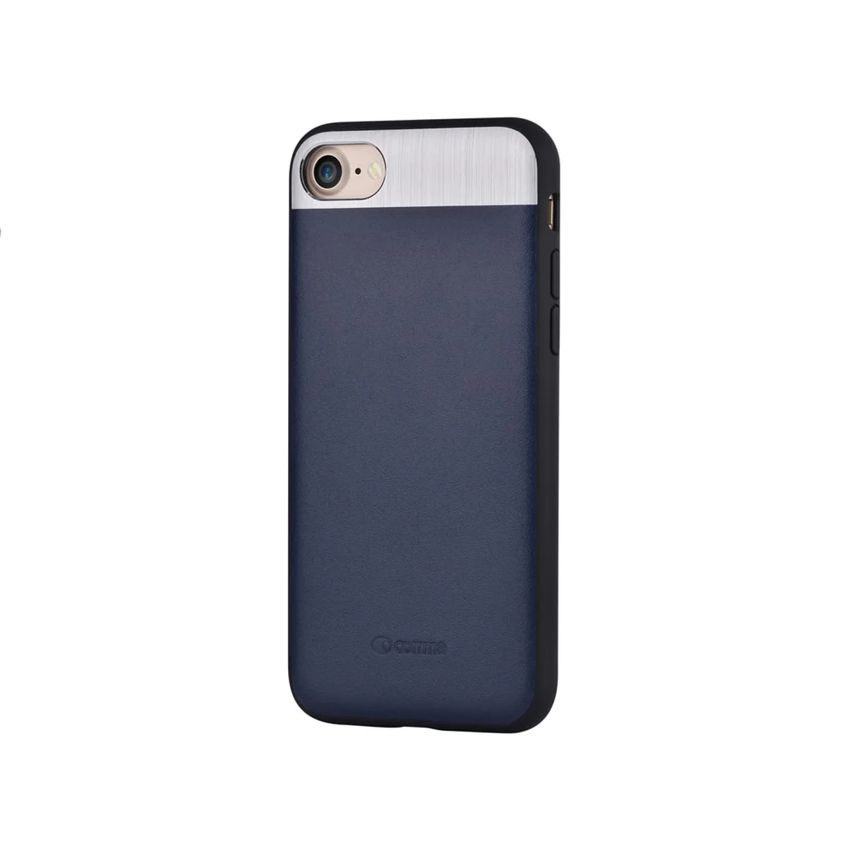 Чохол з натуральної шкіри "Comma" Vivid Leather синій для iPhone 7/8