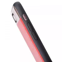 Чехол из натуральной кожи "Comma" Vivid Leather красный для iPhone 7 Plus/8 Plus