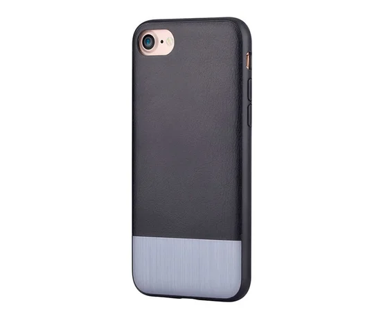 Кожаный чехол "Devia" Commander черный для iPhone 7/8