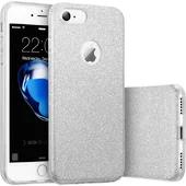 Чохол з блискітками "Dazzling shine" силіконовий для iPhone 7/8 срібний