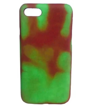 Чехол чувствительный к теплу "Heat Sensitive" пластиковый для iPhone 7/8 коричневый