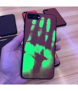 Чехол чувствительный к теплу "Heat Sensitive" пластиковый для iPhone 7/8 коричневый