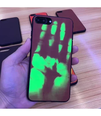 Чохол чутливий до тепла "Heat Sensitive" пластиковий для iPhone 7/8 коричневий