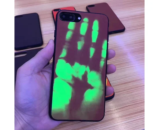 Чохол чутливий до тепла "Heat Sensitive" пластиковий для iPhone 7/8 коричневий