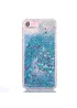 Переливающийся пластиковый чехол "Звездочки" бирюзовый для iPhone 7/8