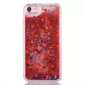 Переливається пластиковий чохол "Зірочки" червоний для iPhone 7/8