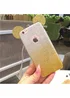 Чохол з блискітками "Міккі Маус" силіконовий для iPhone 6 / 6S жовтий градієнт