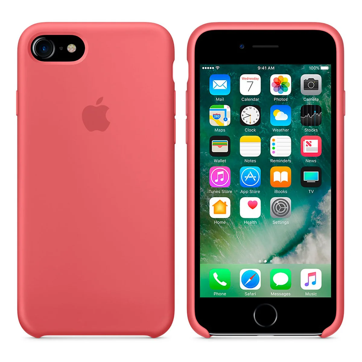 Чехол "Apple" Silicone Case для iPhone 7/8 Camellia (HC)