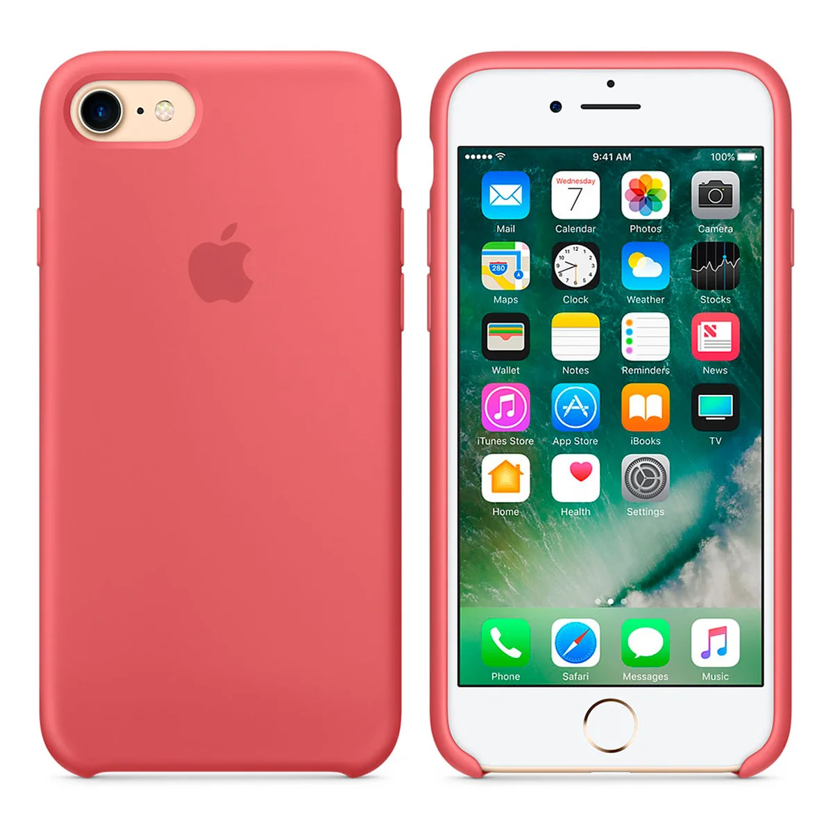 Чехол "Apple" Silicone Case для iPhone 7/8 Camellia (HC)