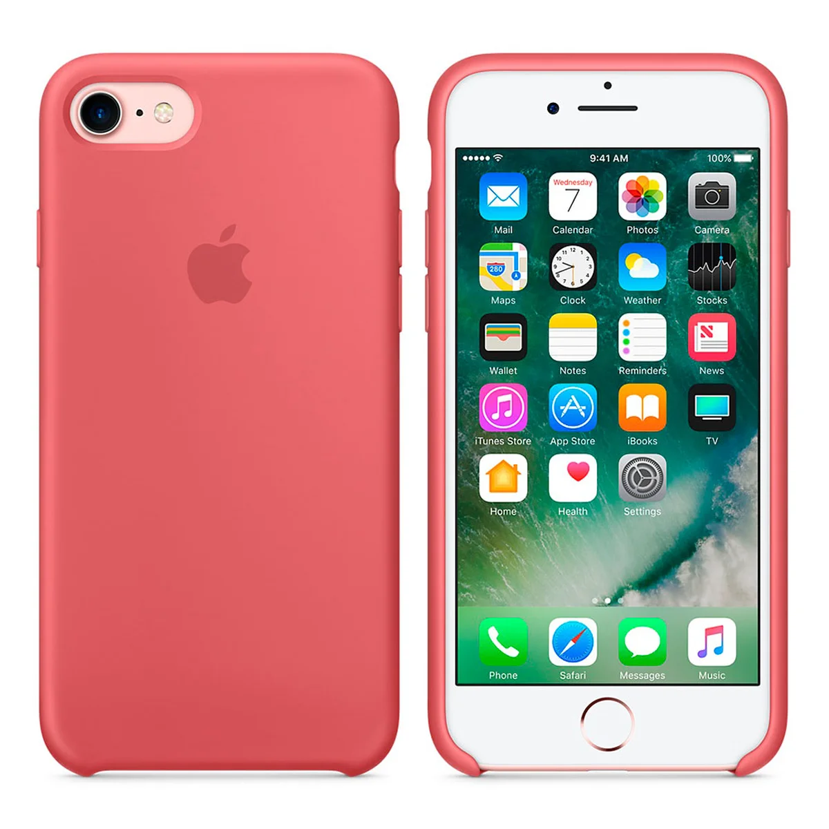 Чехол "Apple" Silicone Case для iPhone 7/8 Camellia (HC)