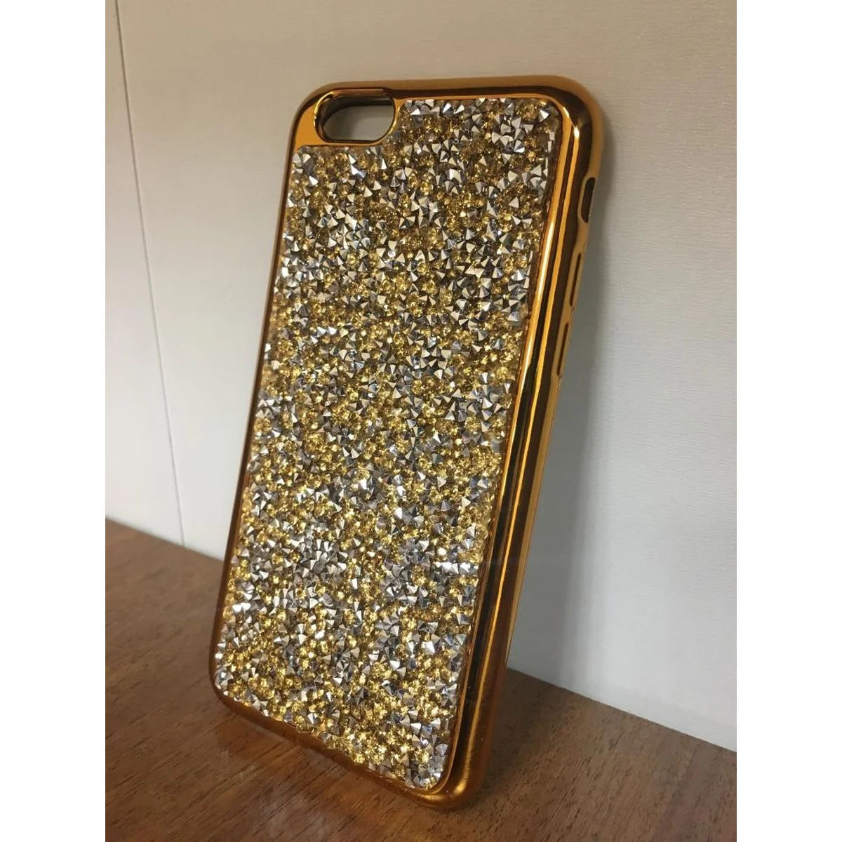 Чехол со стразами "Apex" силиконовый для iPhone 7/8 Crystal золотой