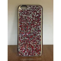 Чехол со стразами "Apex" силиконовый для iPhone 7/8 Crystal бордовый