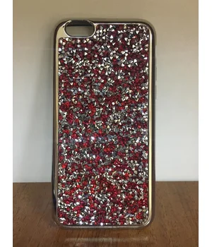 Чохол зі стразами "Apex" силіконовий для iPhone 7/8 Crystal бордовий