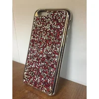 Чехол со стразами "Apex" силиконовый для iPhone 7/8 Crystal бордовый