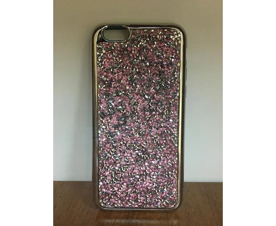 Чохол зі стразами "Apex" силіконовий для iPhone 7/8 Crystal рожевий