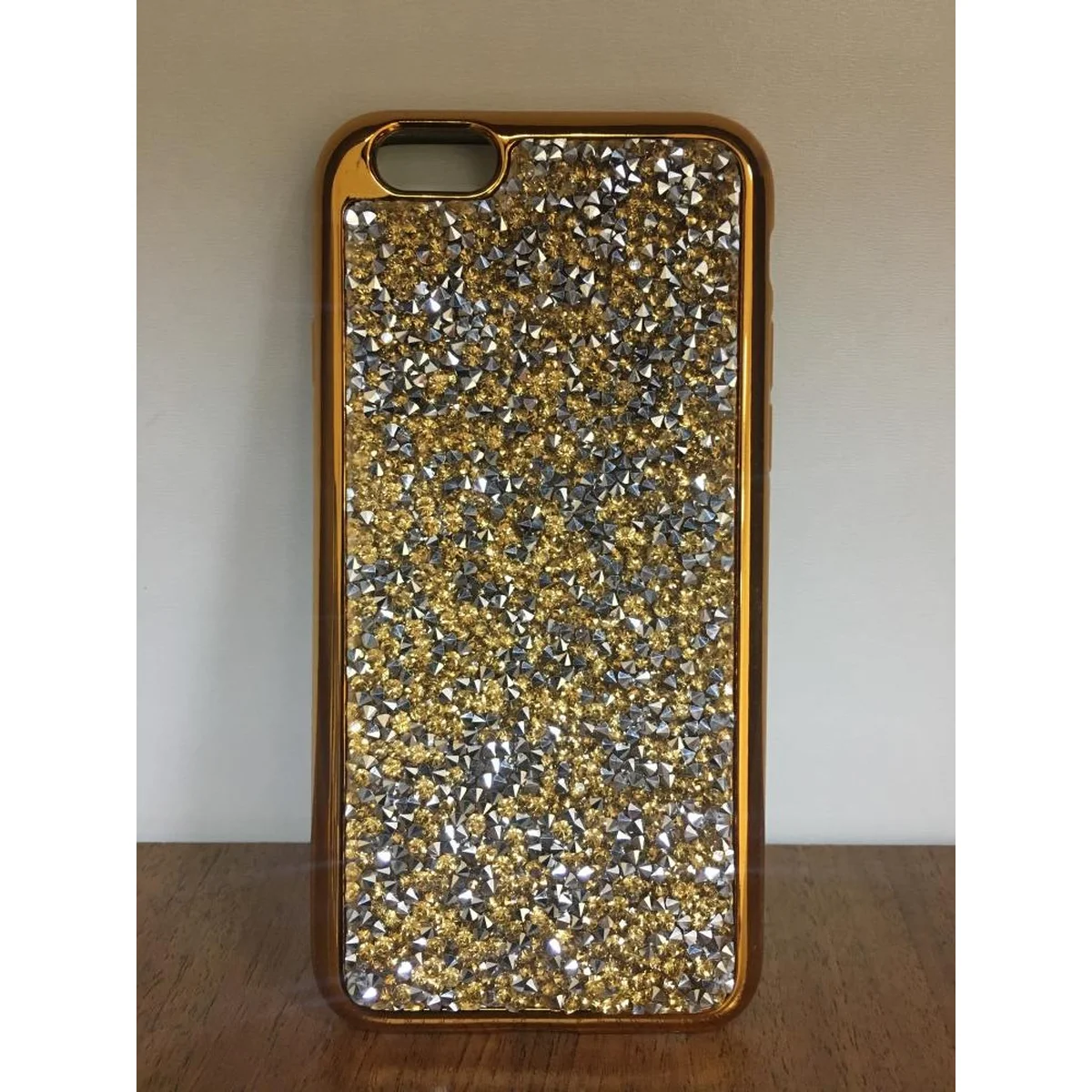 Чохол зі стразами "Apex" силіконовий для iPhone 7/8 Crystal золотий