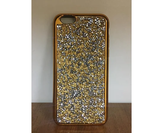 Чехол со стразами "Apex" силиконовый для iPhone 7/8 Crystal золотой