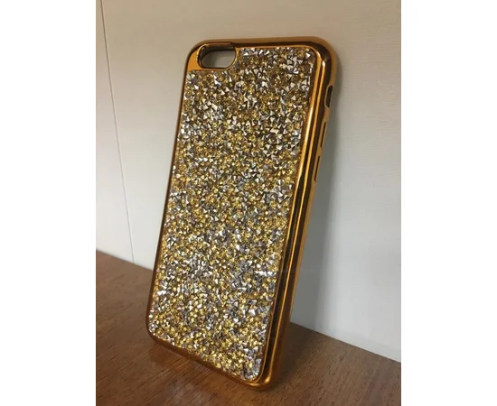 Чехол со стразами "Apex" силиконовый для iPhone 7/8 Crystal золотой