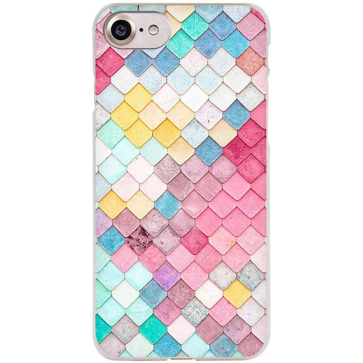 Чехол "Мозаика" пластиковый для iPhone 7 разноцветный