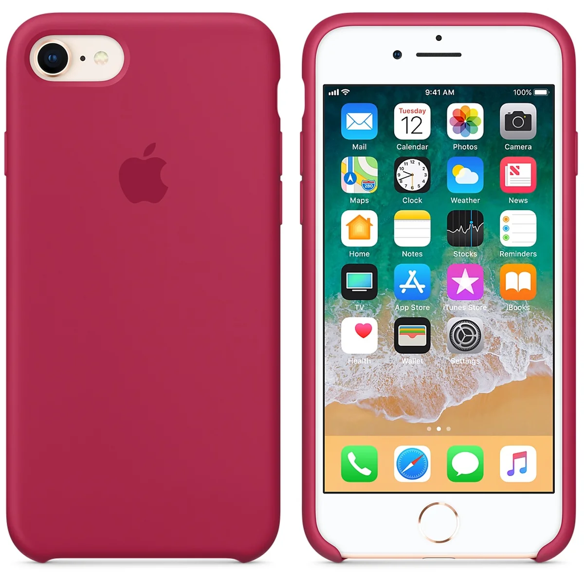 Чохол "Apple" Silicone Case для iPhone 7/8 Rose Red (HC)