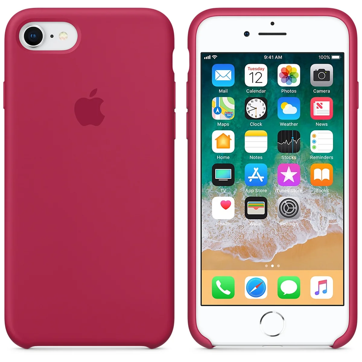 Чохол "Apple" Silicone Case для iPhone 7/8 Rose Red (HC)