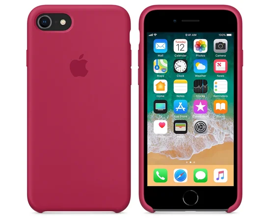 Чехол "Apple" Silicone Case для iPhone 7/8 Rose Red (HC)