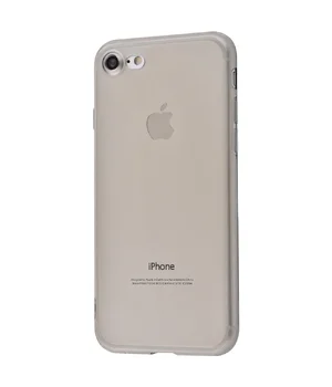 Силиконовый прозрачный тонированный чехол для iPhone 7/8