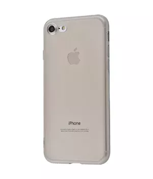 Силиконовый прозрачный тонированный чехол для iPhone 7/8