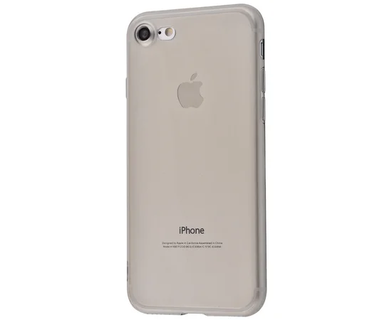 Силиконовый прозрачный тонированный чехол для iPhone 7/8