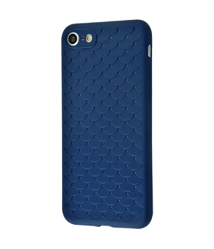 Силіконовий чохол "Scales" синій для iPhone 7/8