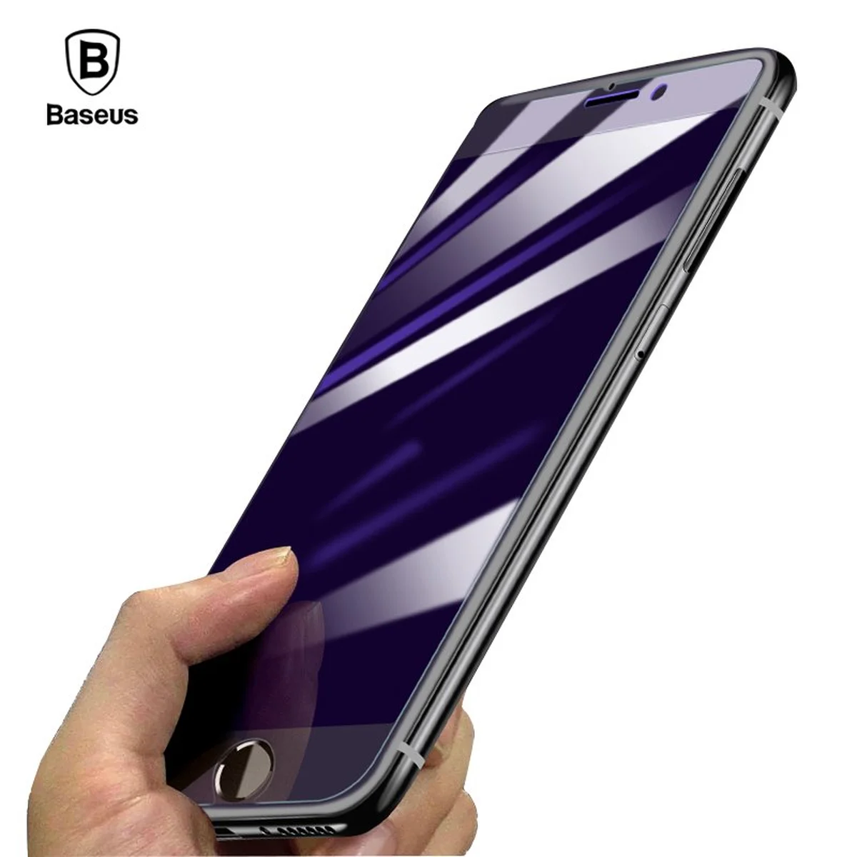 Переднее прозрачное стекло "Baseus" 0.3mm для iPhone 7/8