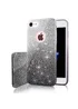 Чехол с блестками "Градиент" силиконовый для iPhone 7/8 черный