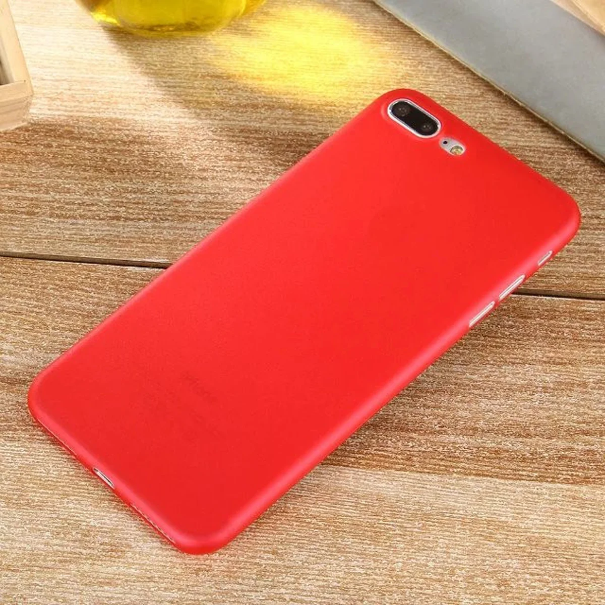Ультратонкий пластиковий чохол "Ultrathin 0.3mm" червоний для iPhone 7 Plus / 8 Plus