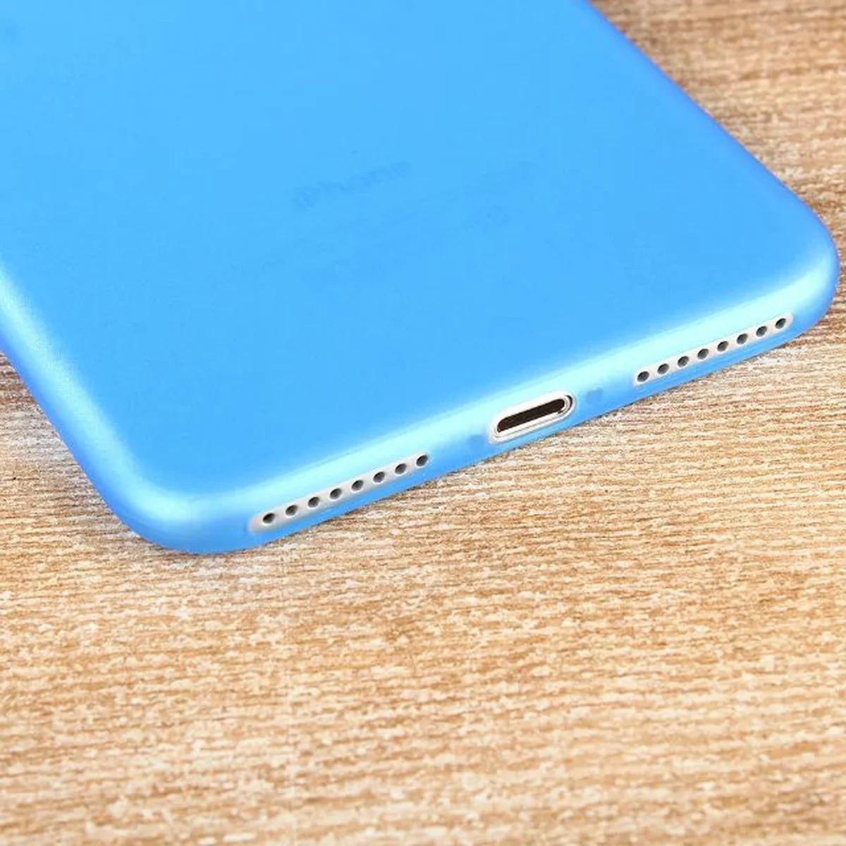 Ультратонкий пластиковый чехол "Ultrathin 0.3mm" синий для iPhone 7 Plus/8 Plus