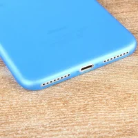 Ультратонкий пластиковый чехол "Ultrathin 0.3mm" синий для iPhone 7 Plus/8 Plus