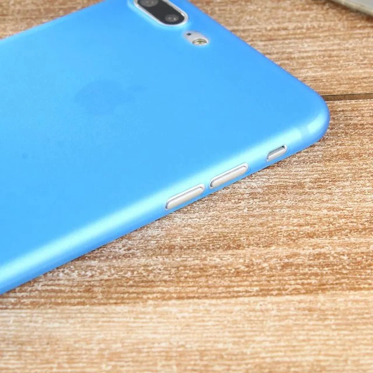 Ультратонкий пластиковый чехол "Ultrathin 0.3mm" синий для iPhone 7 Plus/8 Plus