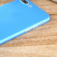 Ультратонкий пластиковый чехол "Ultrathin 0.3mm" синий для iPhone 7 Plus/8 Plus