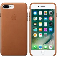 Силиконовый коричневый "Leather case" (HC) для iPhone 7 Plus/8 Plus