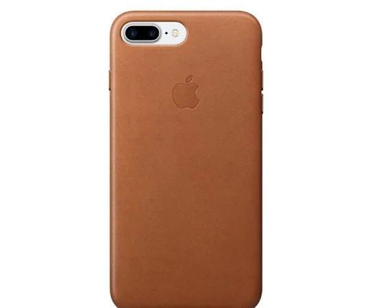 Силиконовый коричневый "Leather case" (HC) для iPhone 7 Plus/8 Plus